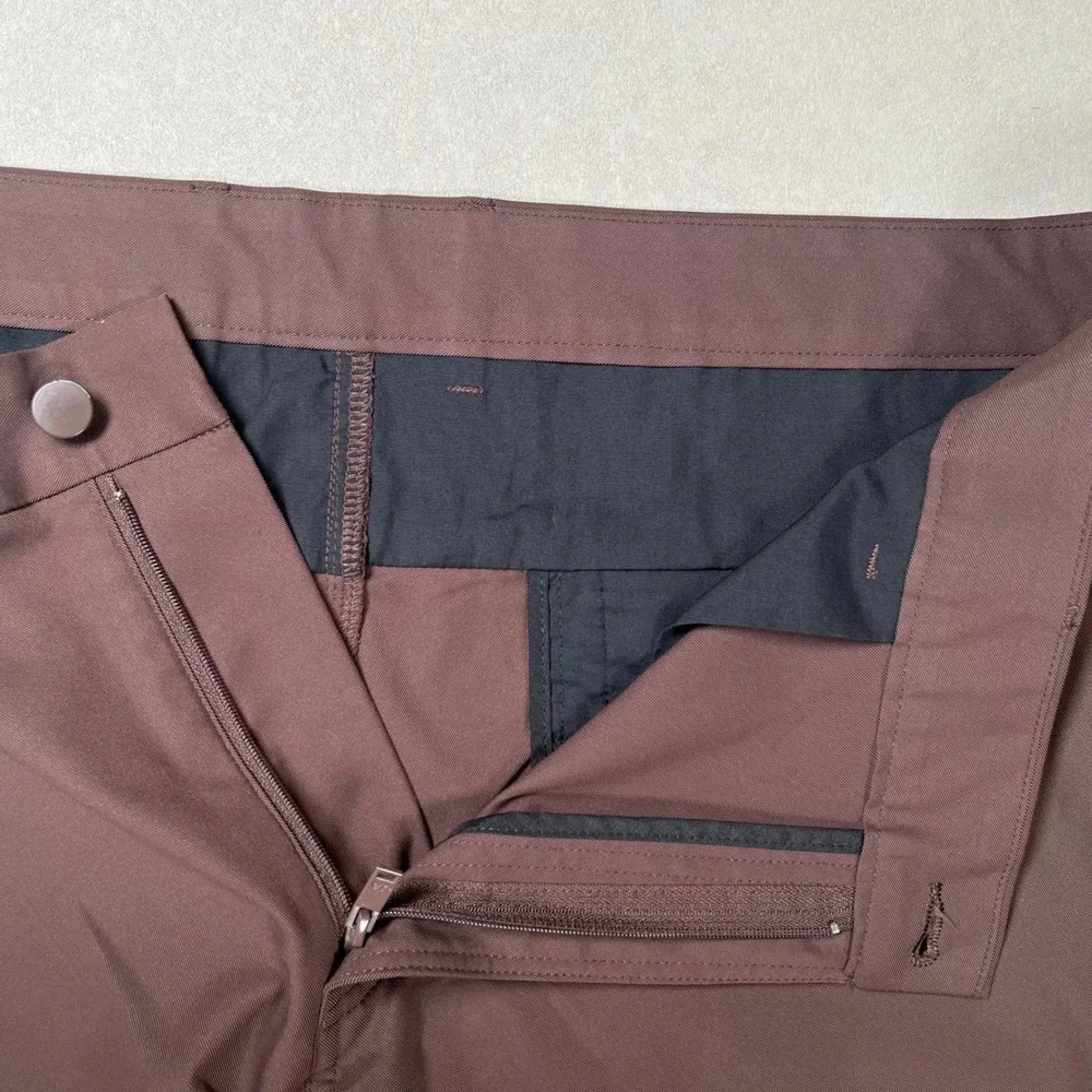 Jack Archer Slim Fit Pants Mens 38x29 (Hemmed) Chocolate Brown Tech Chino Casual